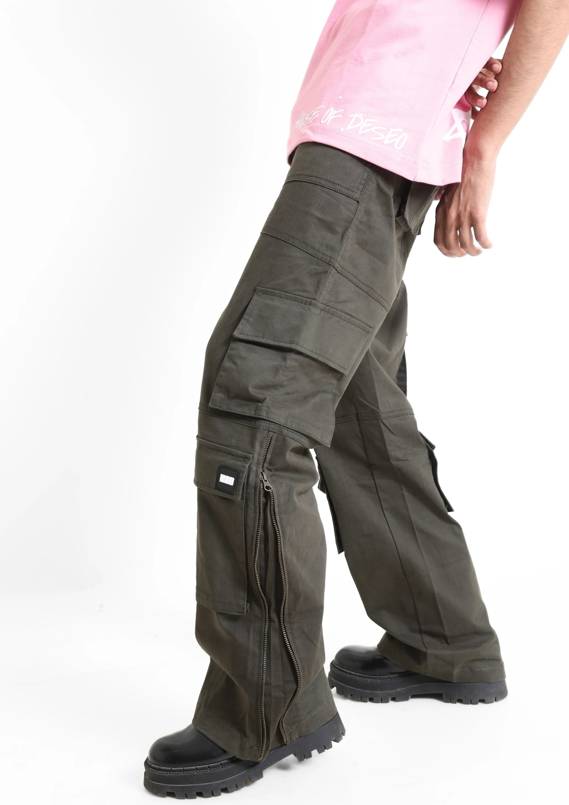 salsation D34.cargo pants☆Sサイズ Men's Casual Stretch Big Pocket Cargo Jogger Pants Size 28